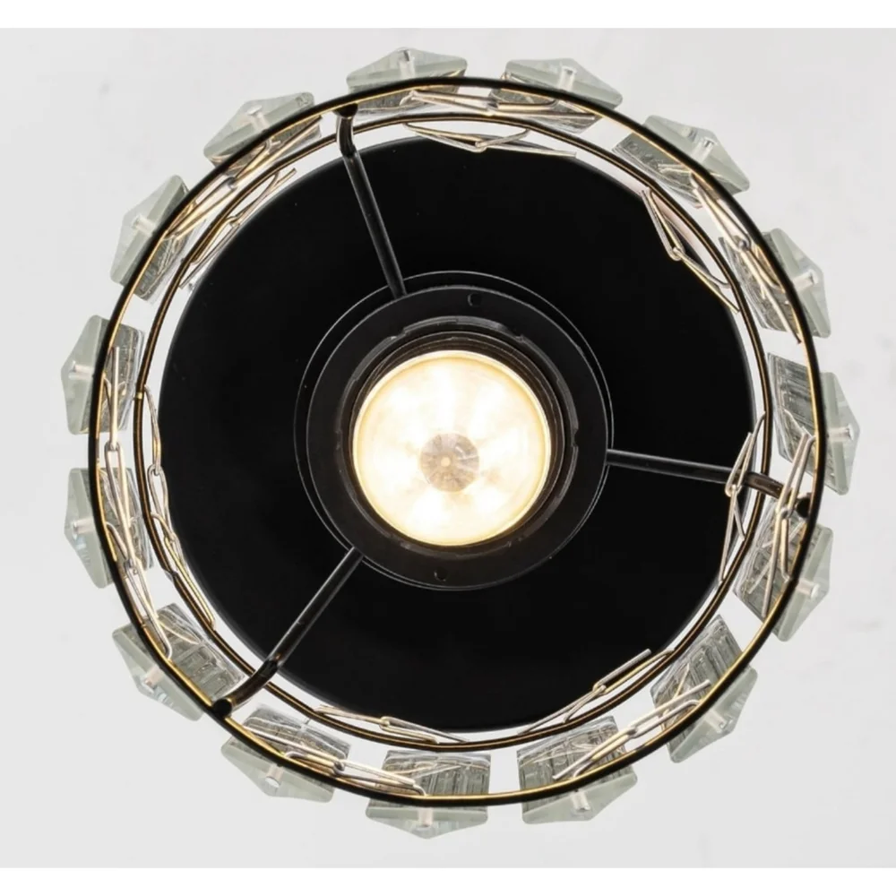 LightCrystal Ceiling Light, Modern Industrial Semi Flush Mount Ceiling Light - Picture 2 of 6